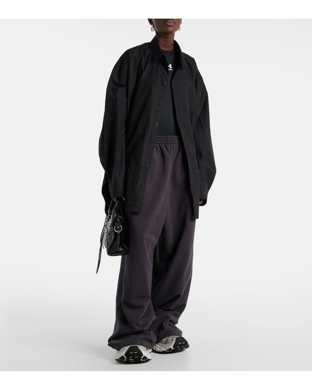 Balenciaga Blue Cotton Sweatpants