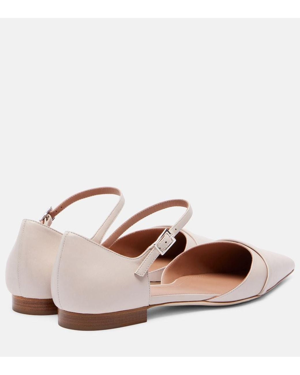 Malone Souliers Pink Ulla Leather Flats