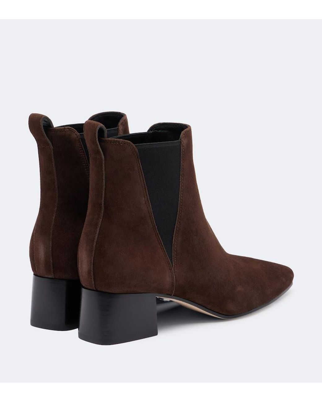 Veronica Beard Brown Astra Suede Chelsea Boots