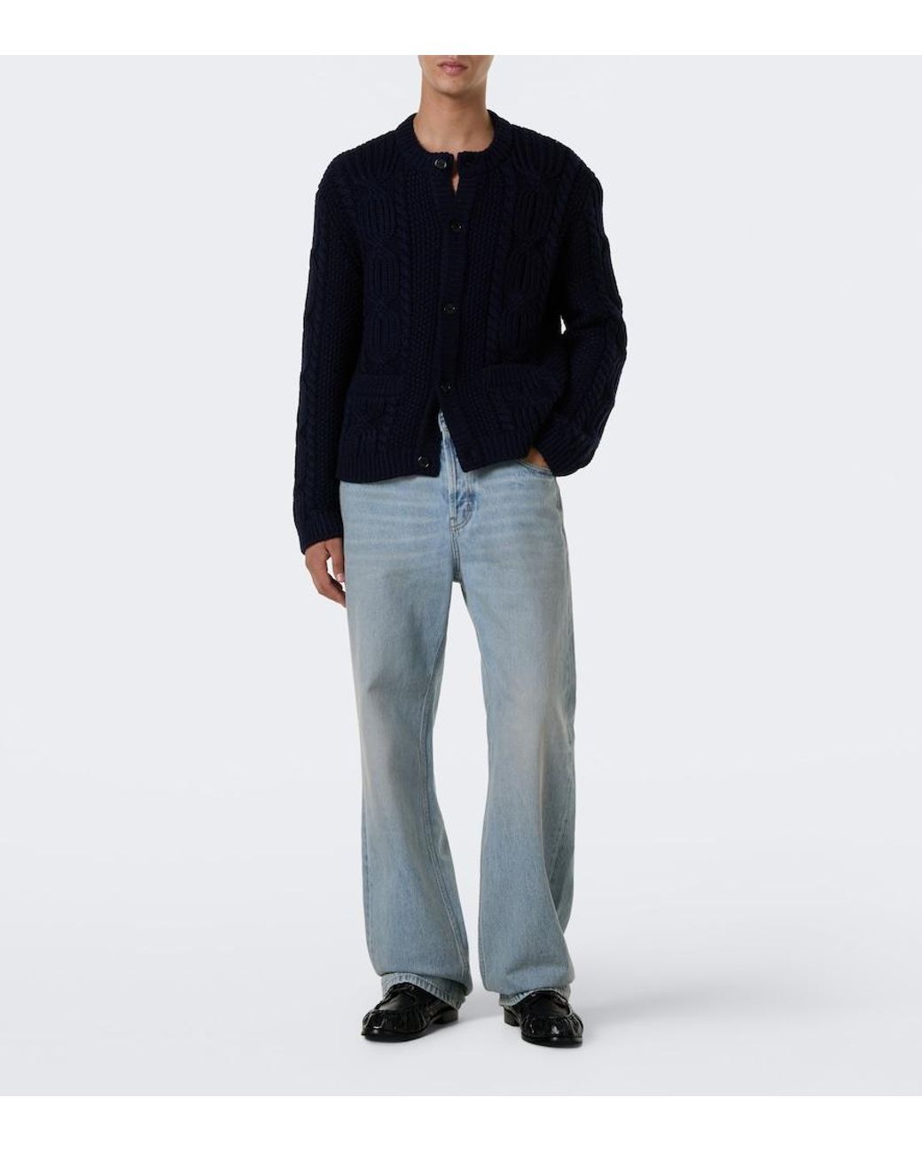 Saint Laurent Black Le Loafer Leather Boat Shoes for men