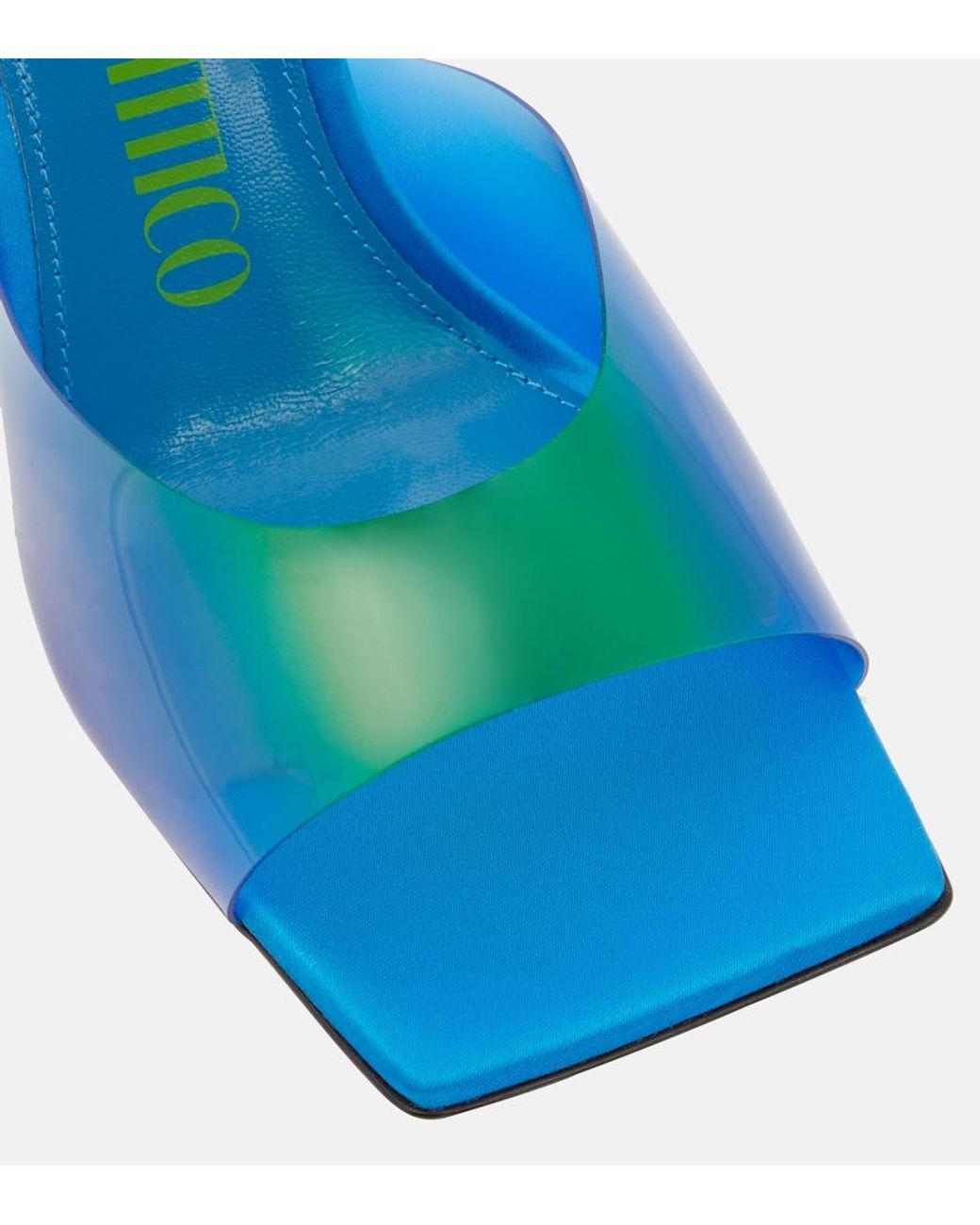 The Attico Blue Cheope Pvc Mules