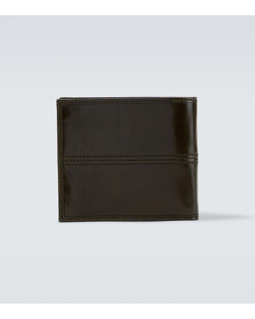 Prada Black Leather Bifold Wallet for men