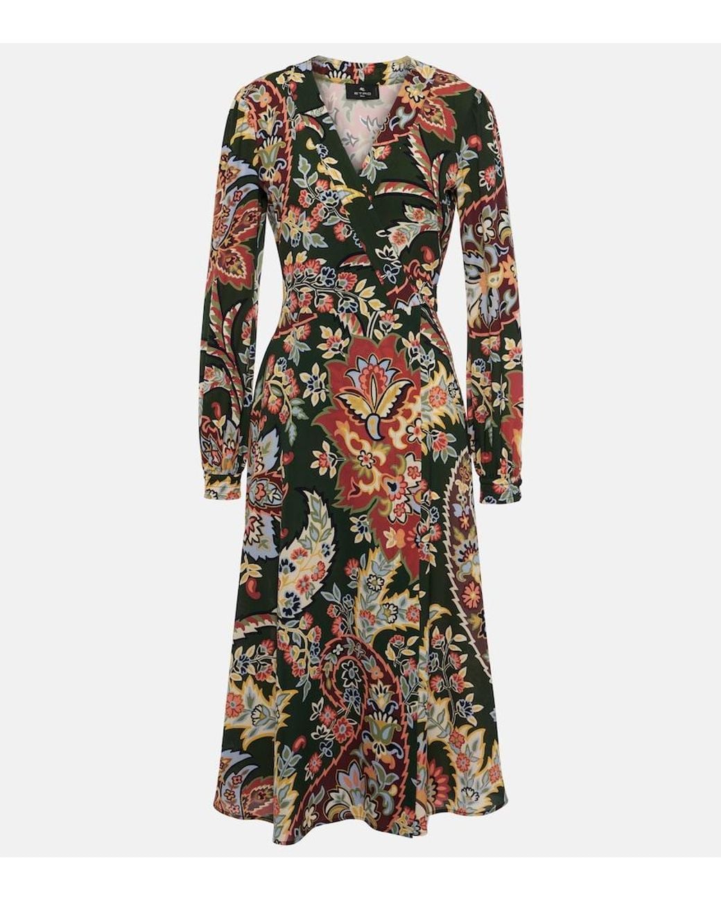 Etro Multicolor Printed Wrap Dress