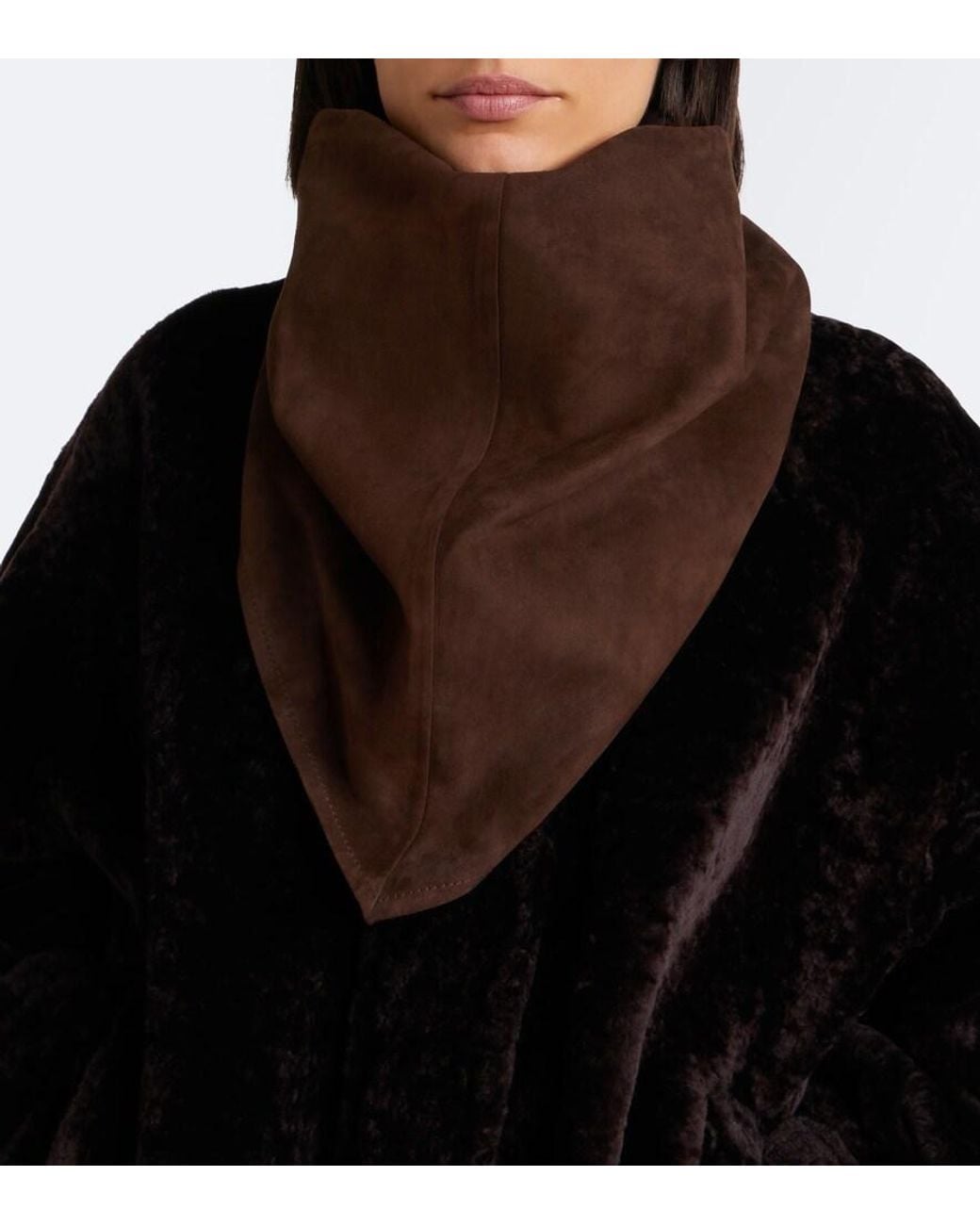 Arma Brown Suede Hood