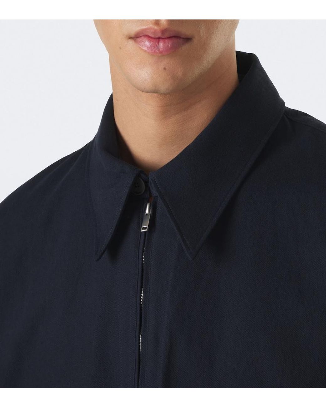 Studio Nicholson Blue Cotton Overshirt for men
