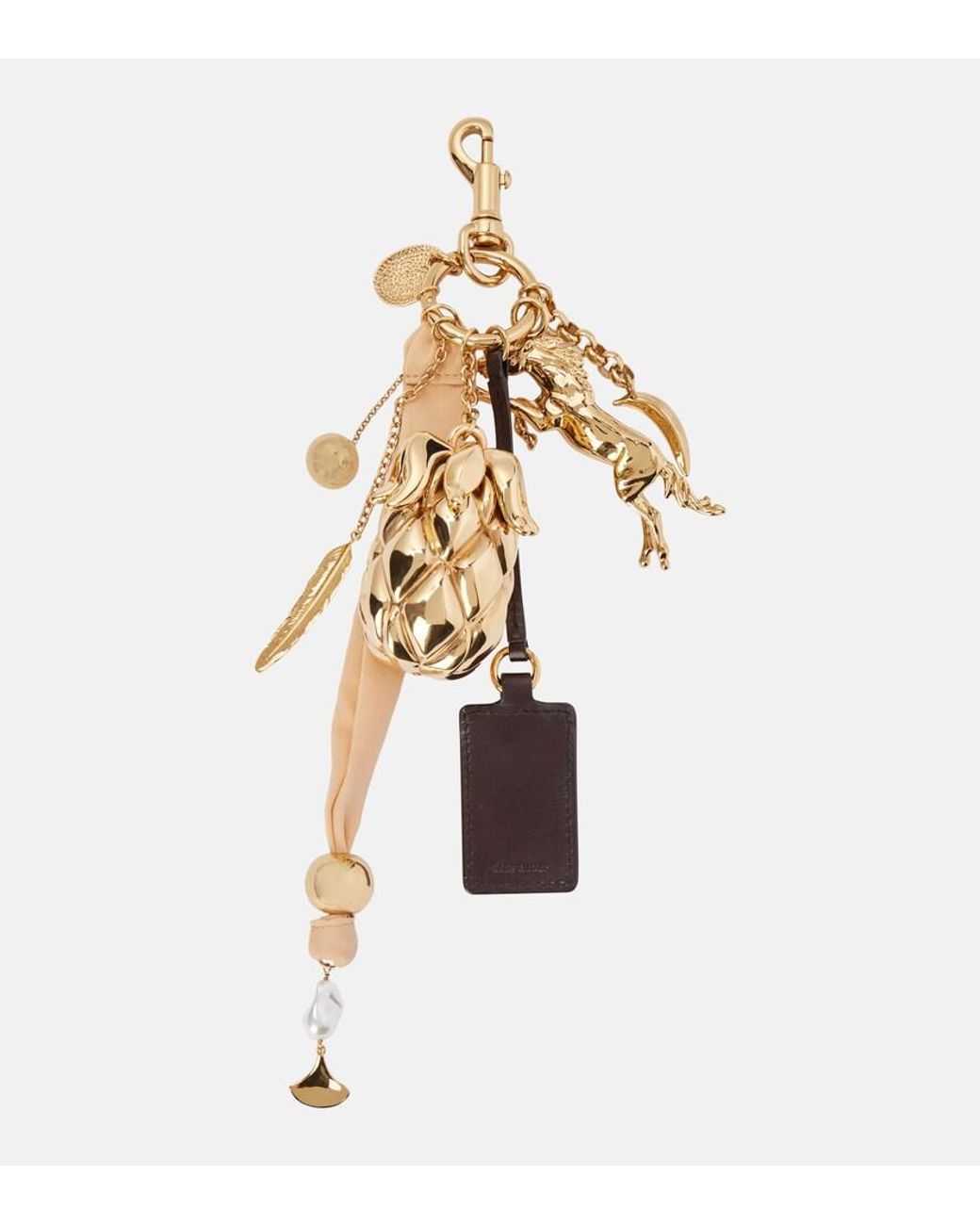 Charm Giga Pineapple di Chloé in Metallic