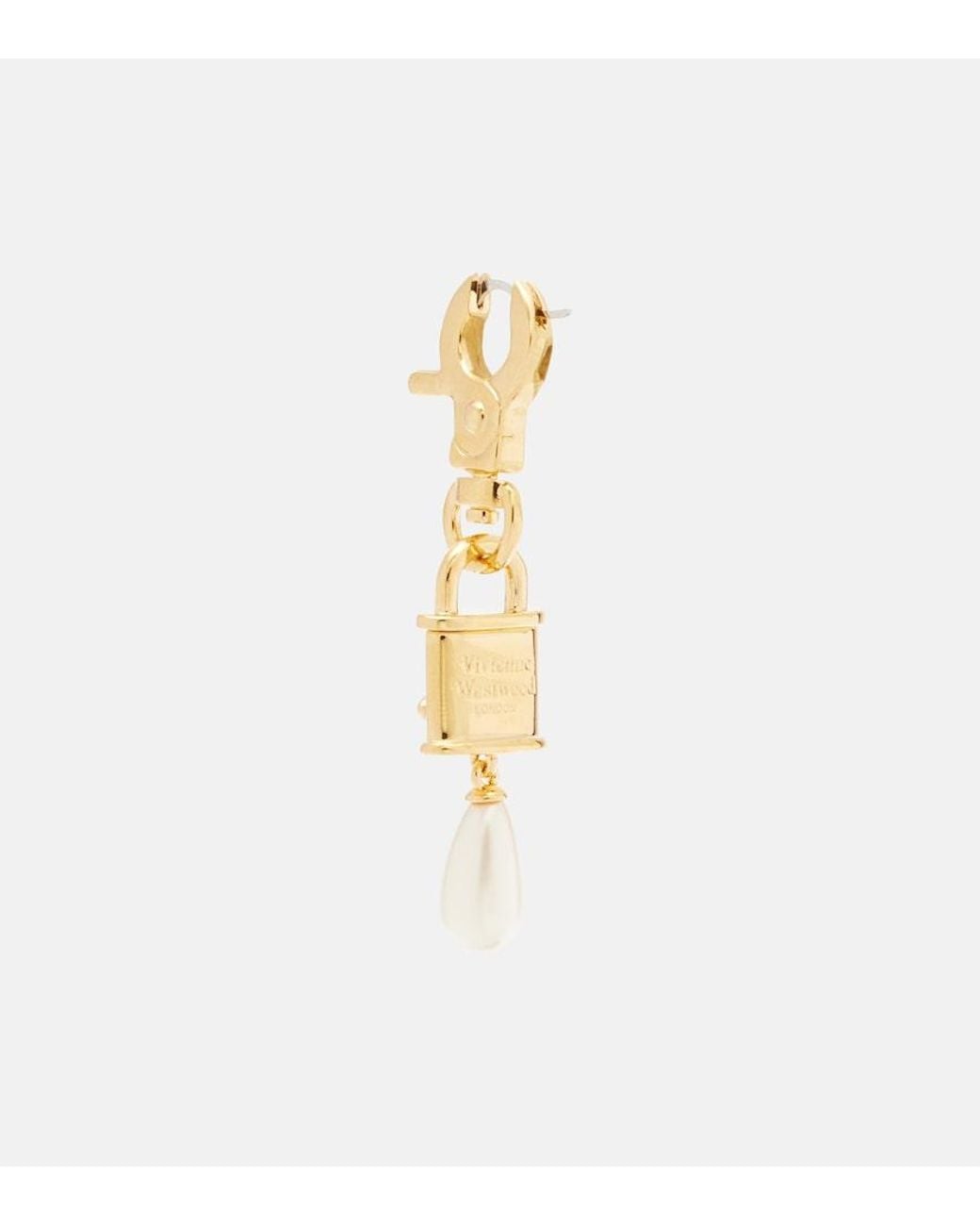 Vivienne Westwood Metallic Celestia Small Drop Earrings