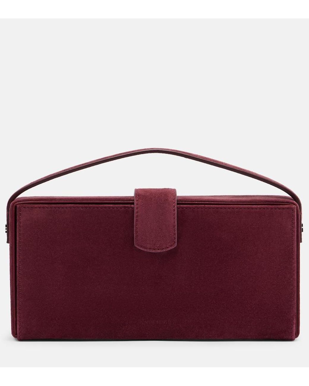 Magda Butrym Red Apolonia Suede Clutch