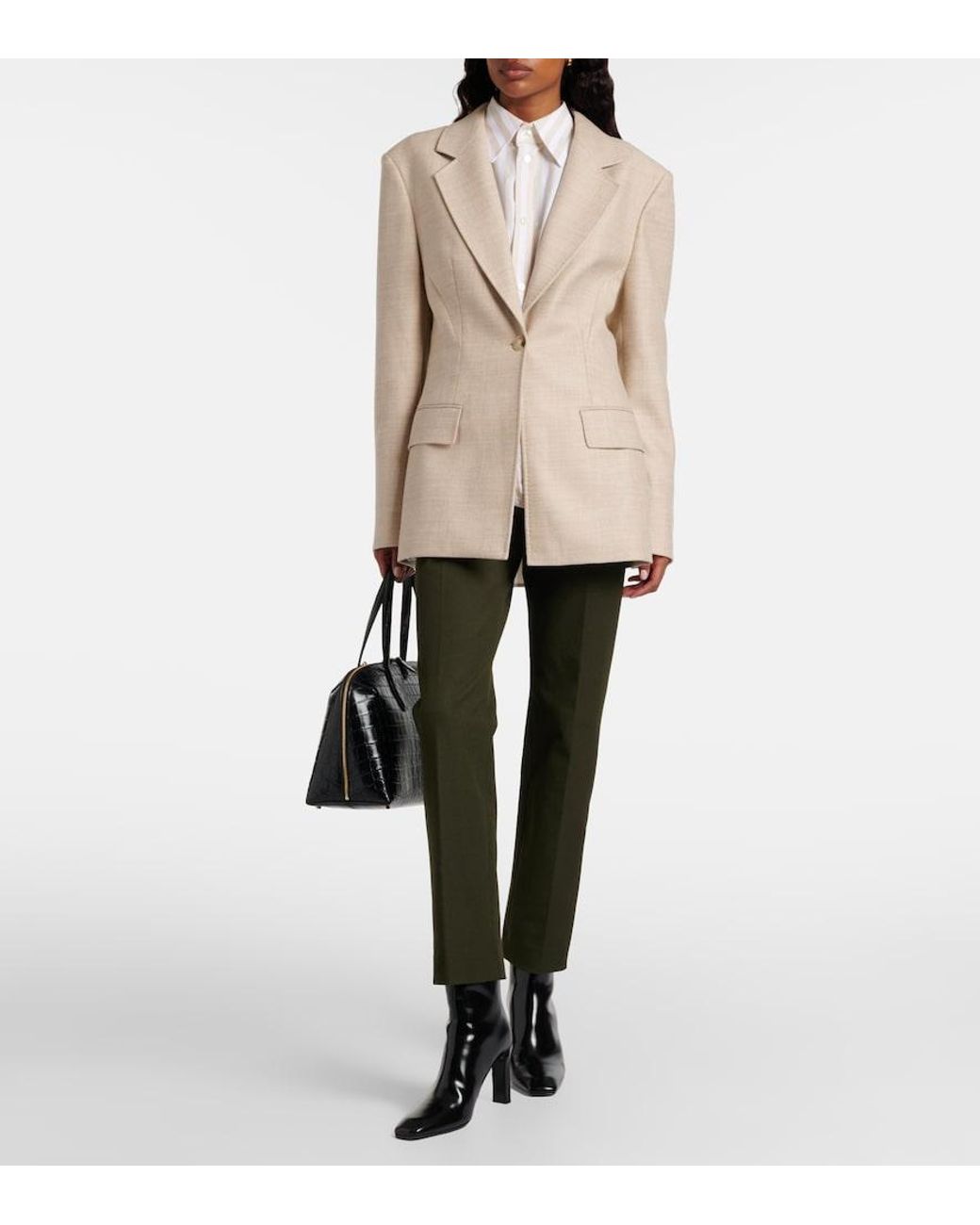 Joseph Natural Fallon Virgin Wool Blazer