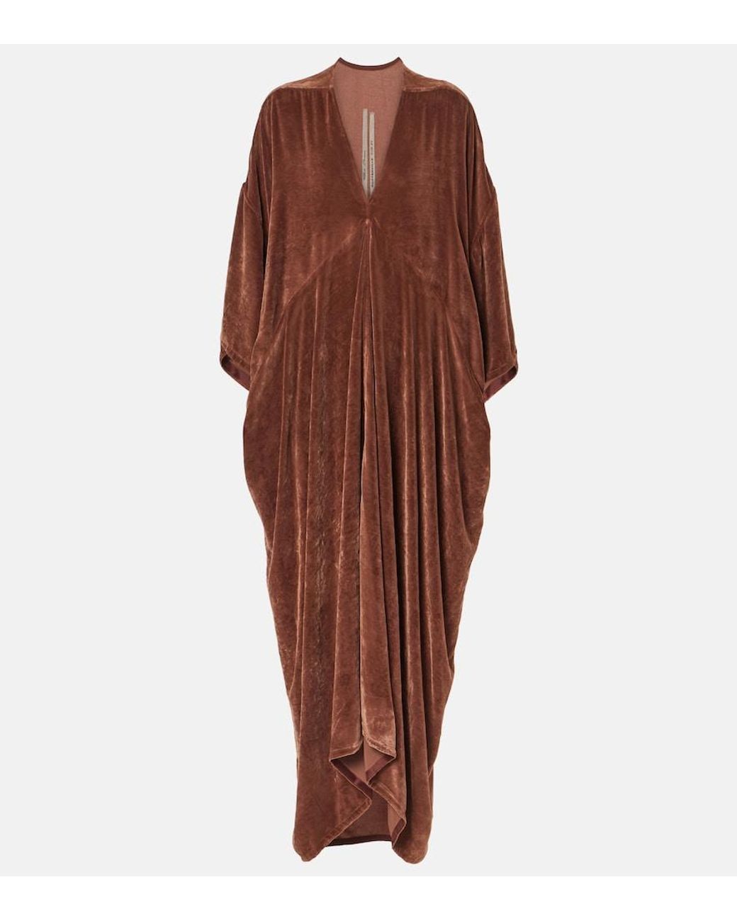 Rick Owens Brown Maxi Dress