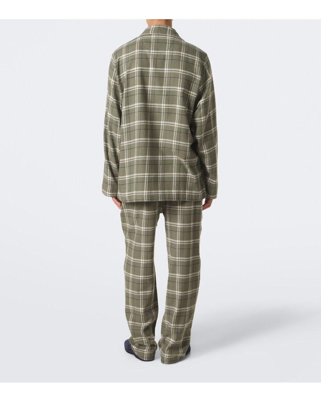 Polo Ralph Lauren Green Checked Cotton Flannel Pajamas for men