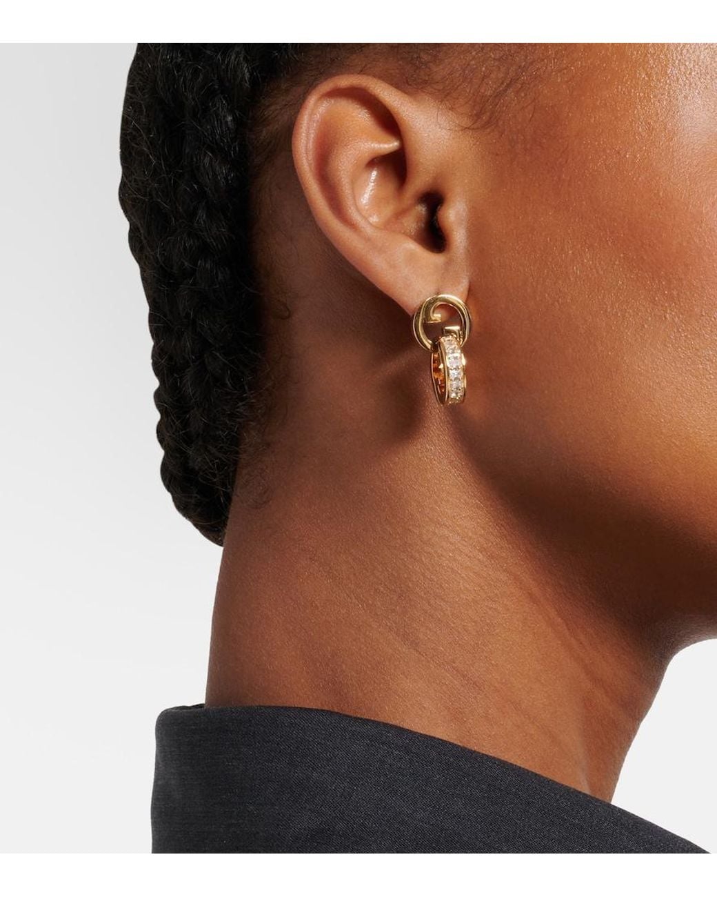 Gucci Metallic Blondie Embellished Earrings