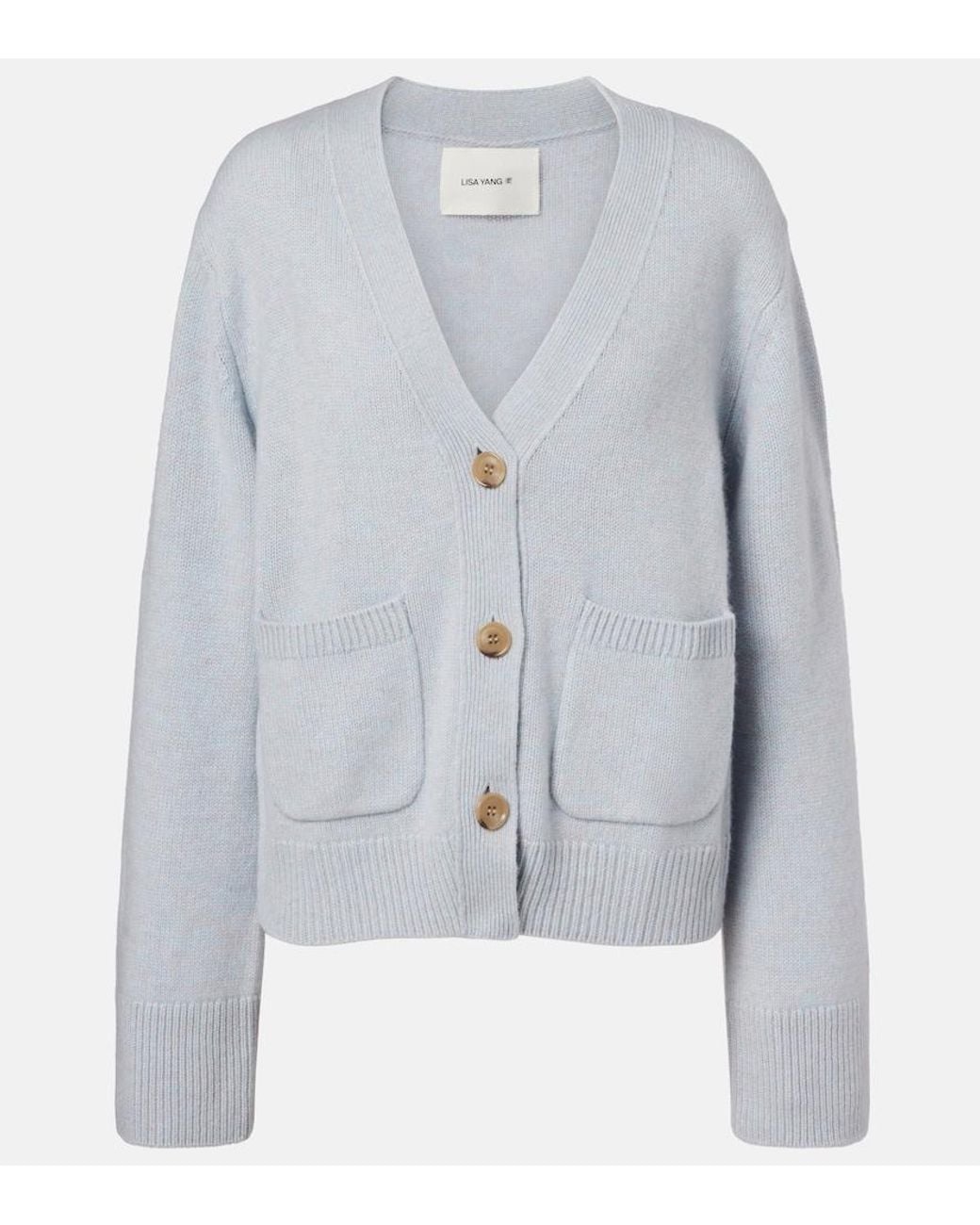 Lisa Yang Blue Danni Cashmere Cardigan