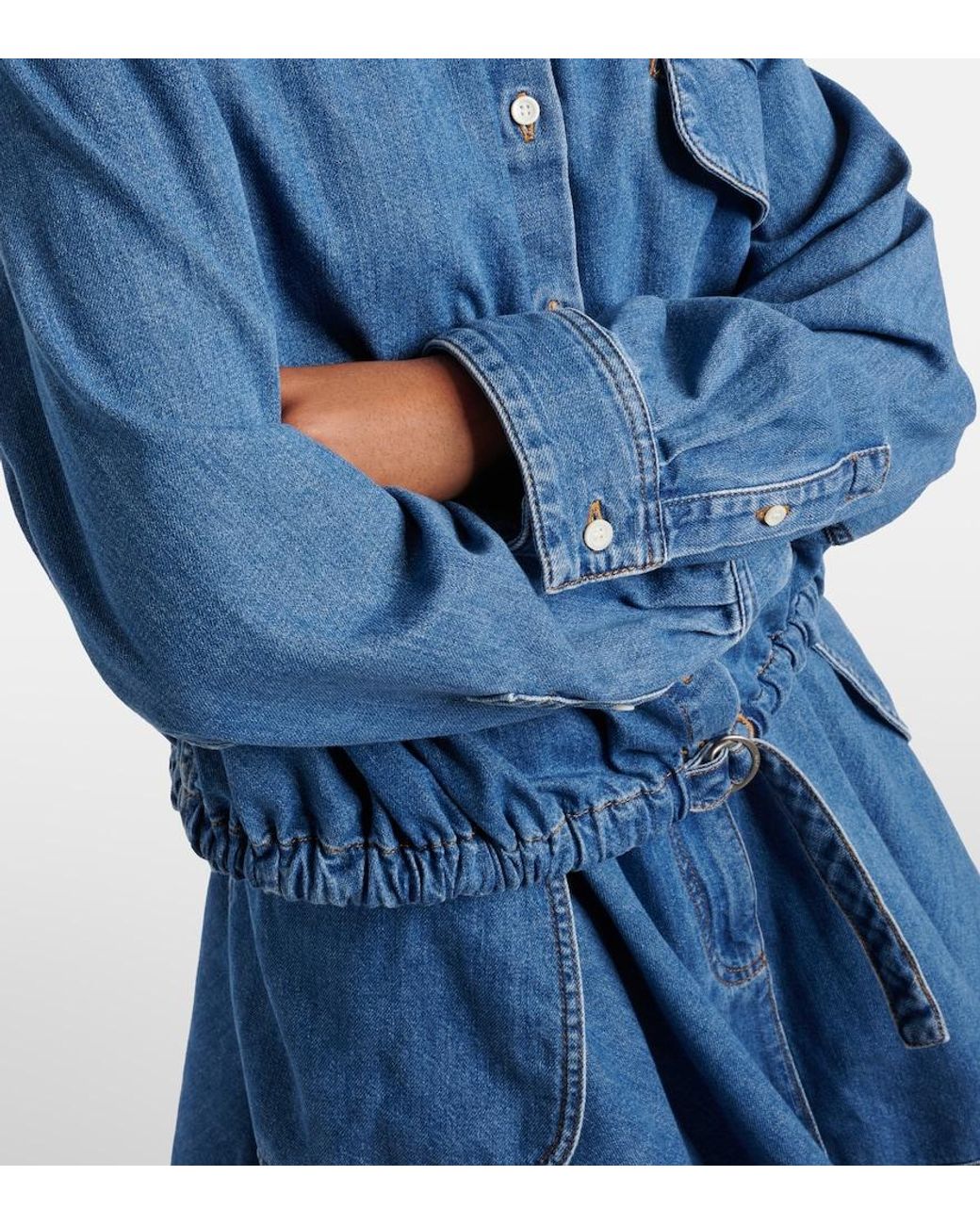 Loewe Blue Double L Denim Shirt