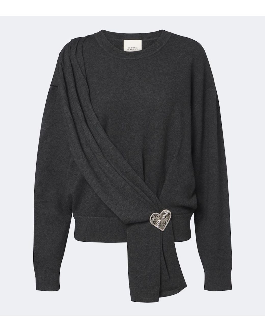 Isabel Marant Black Florda Embellished Sweater