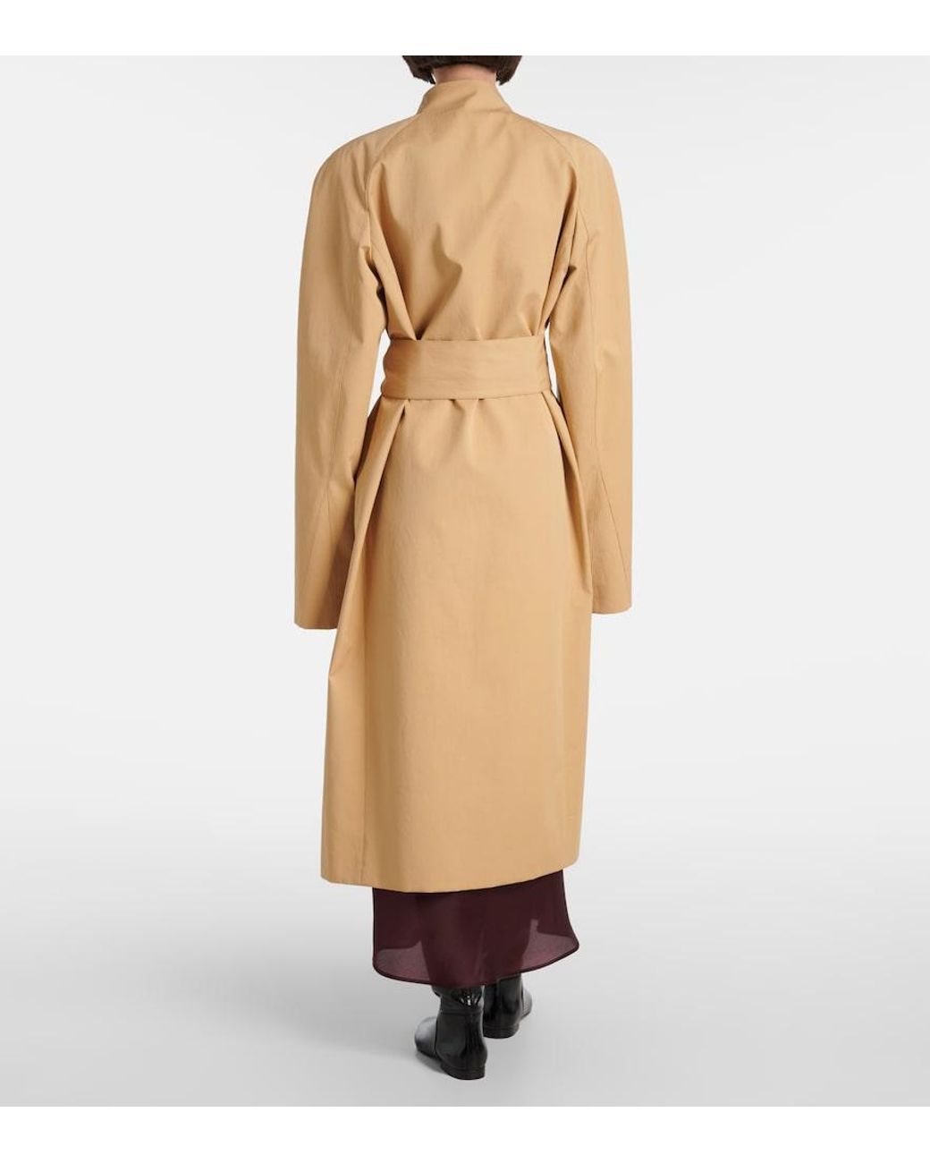 Khaite Natural Lagden Cotton Gabardine Coat