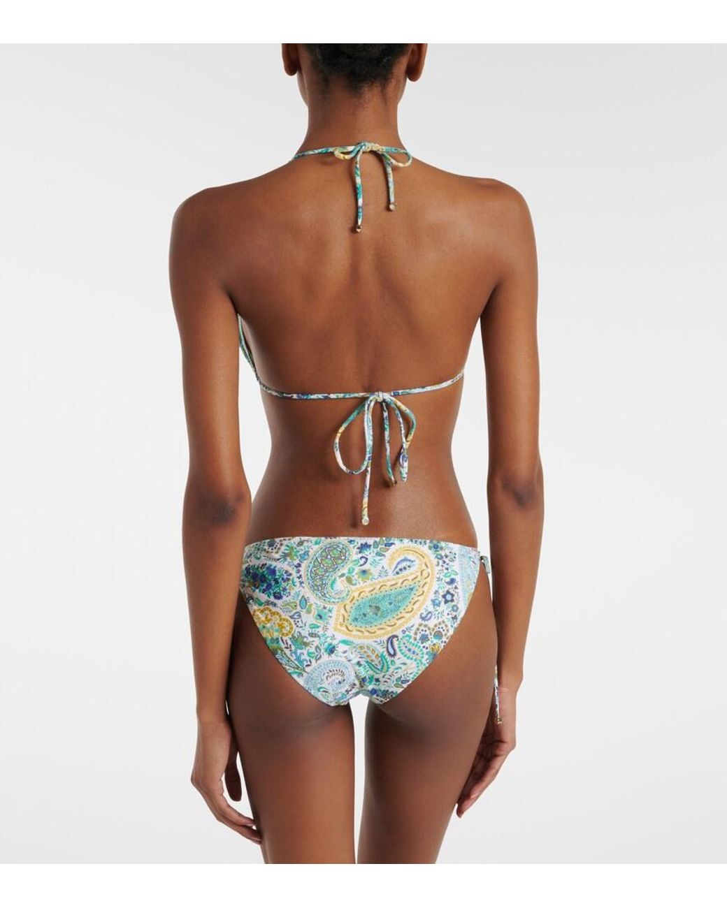 Etro Green Paisley Bikini