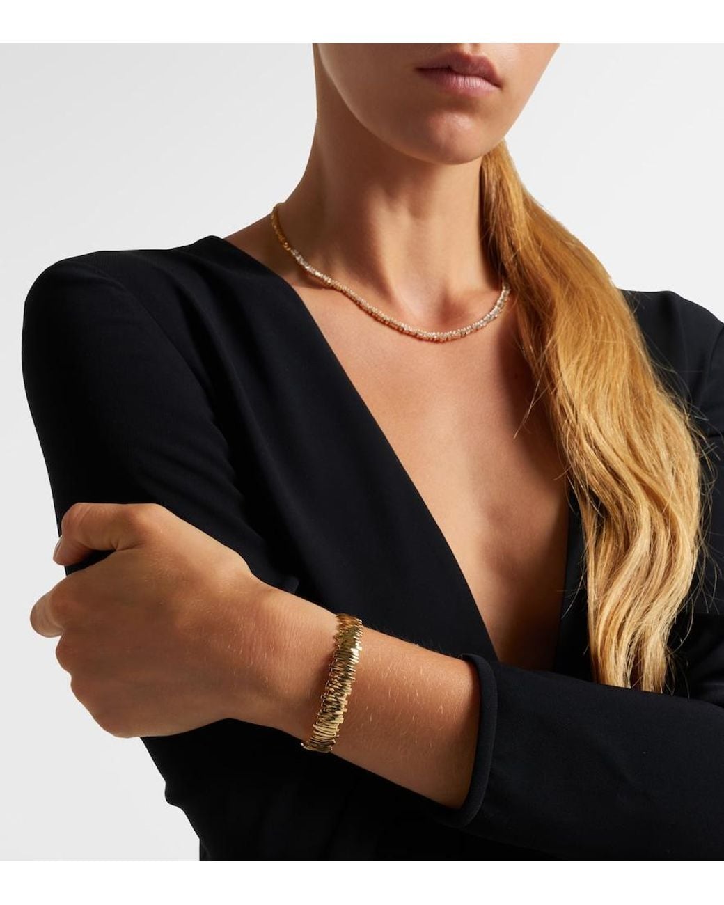 Suzanne Kalan Metallic Classic Milli 18Kt Bangle