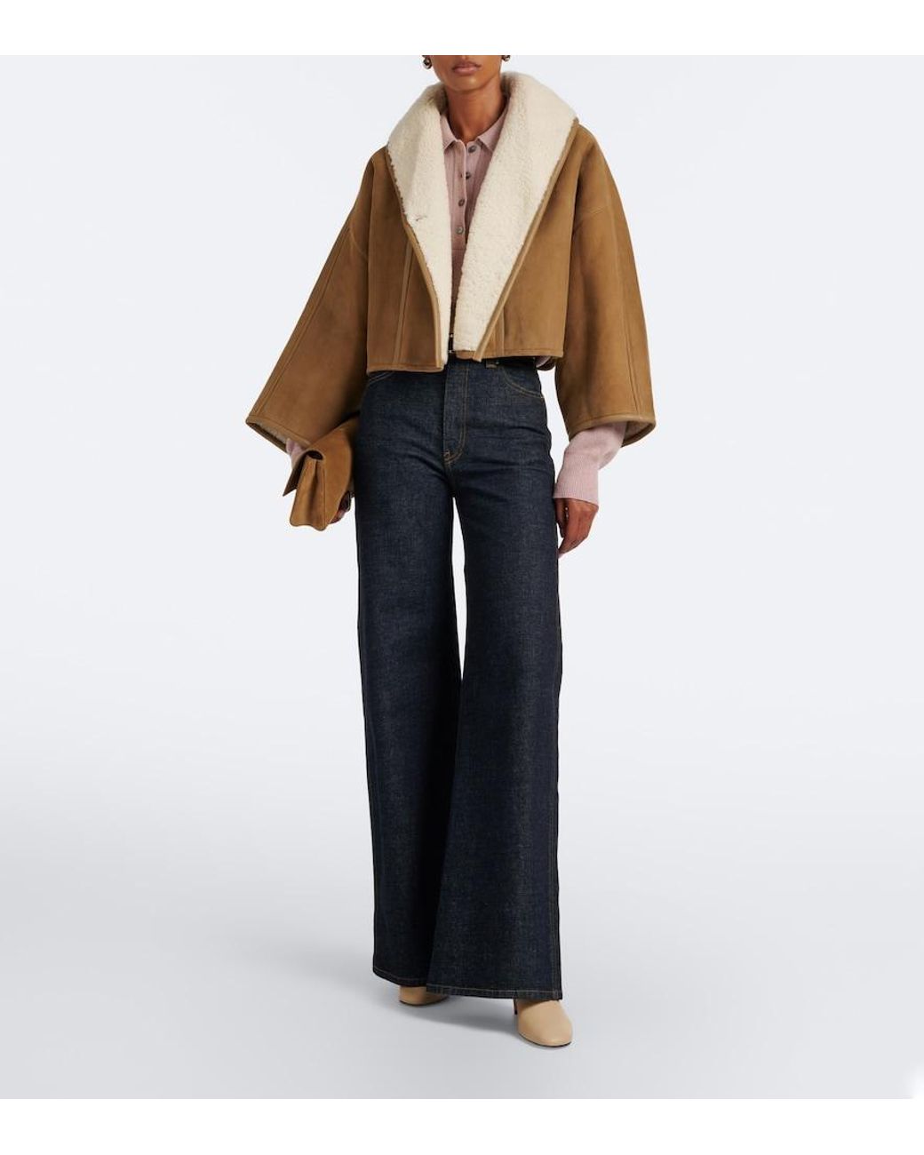 Yves Salomon Brown Leather Jacket