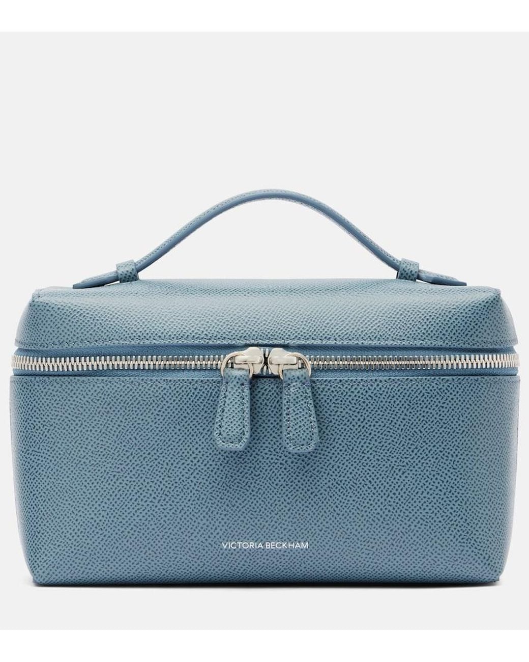 Victoria Beckham Blue Vanity Leather Vanity Bag