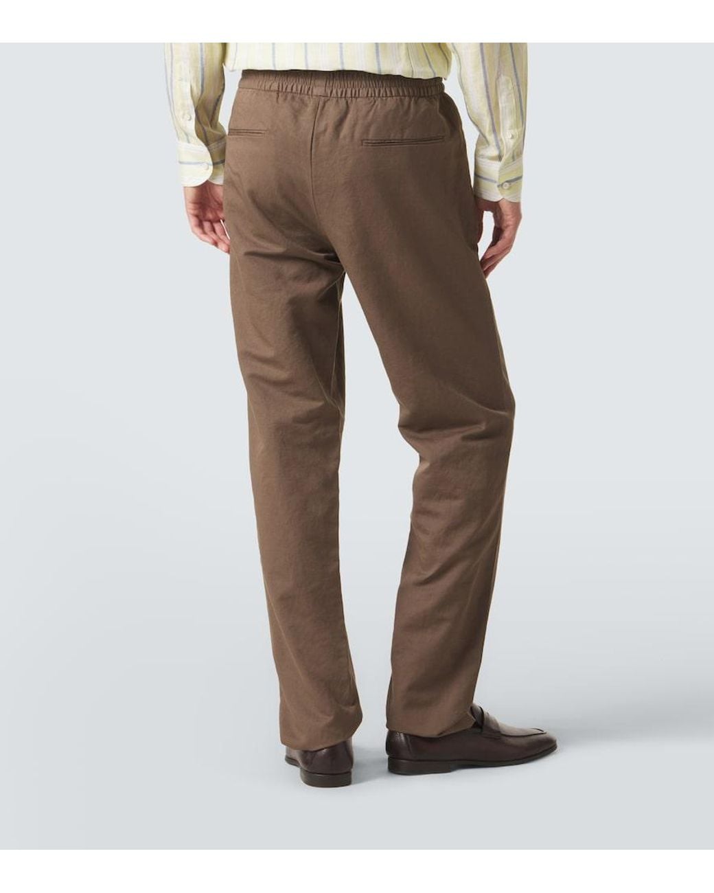 Pantaloni Regular di Sunspel in Brown da Uomo