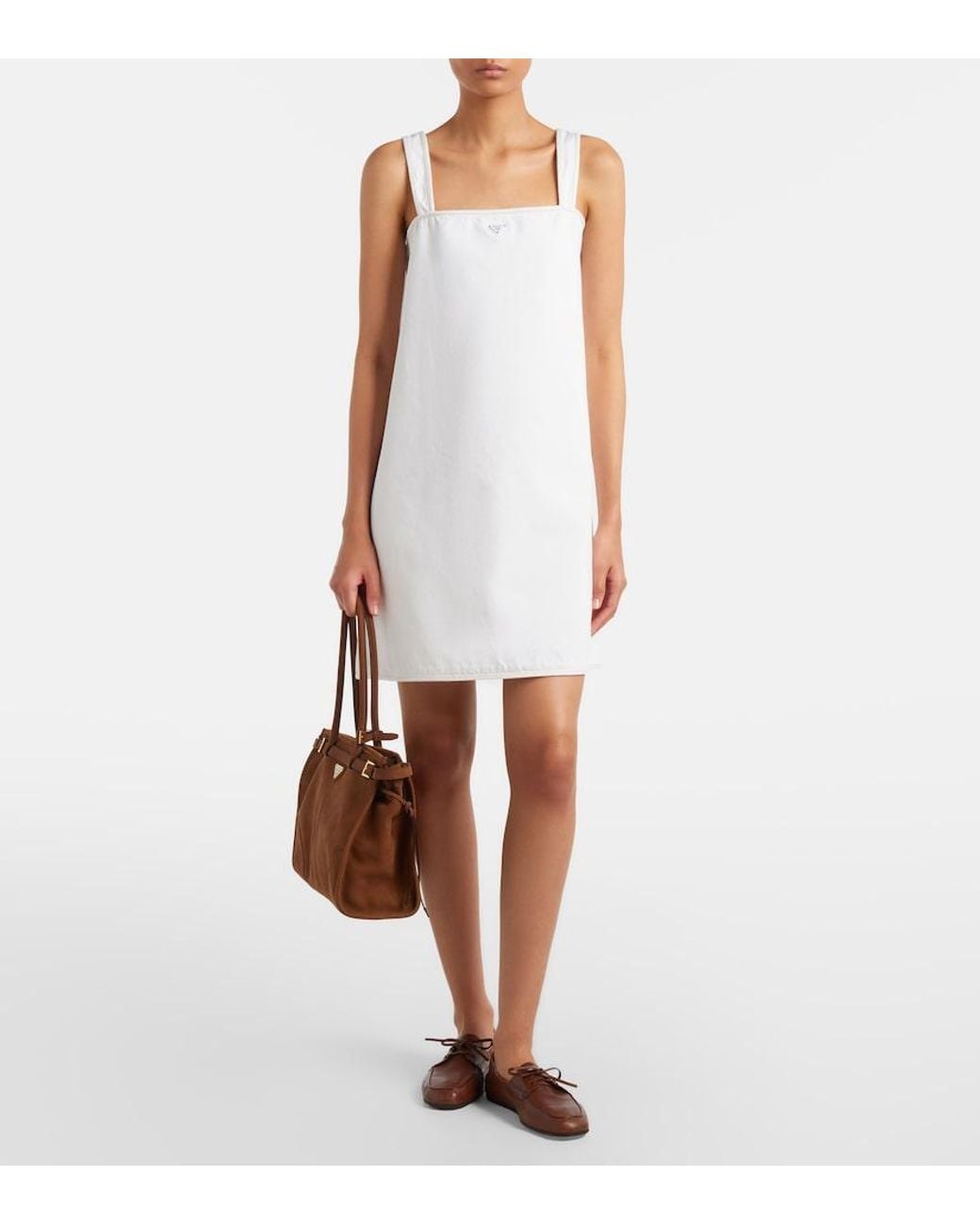 Prada White Denim Minidress