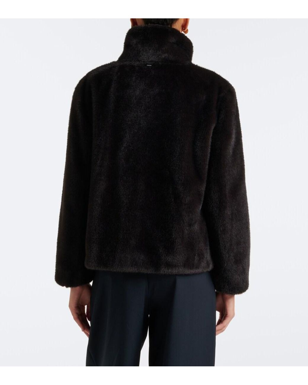 Max Mara Black High-Neck Jacket