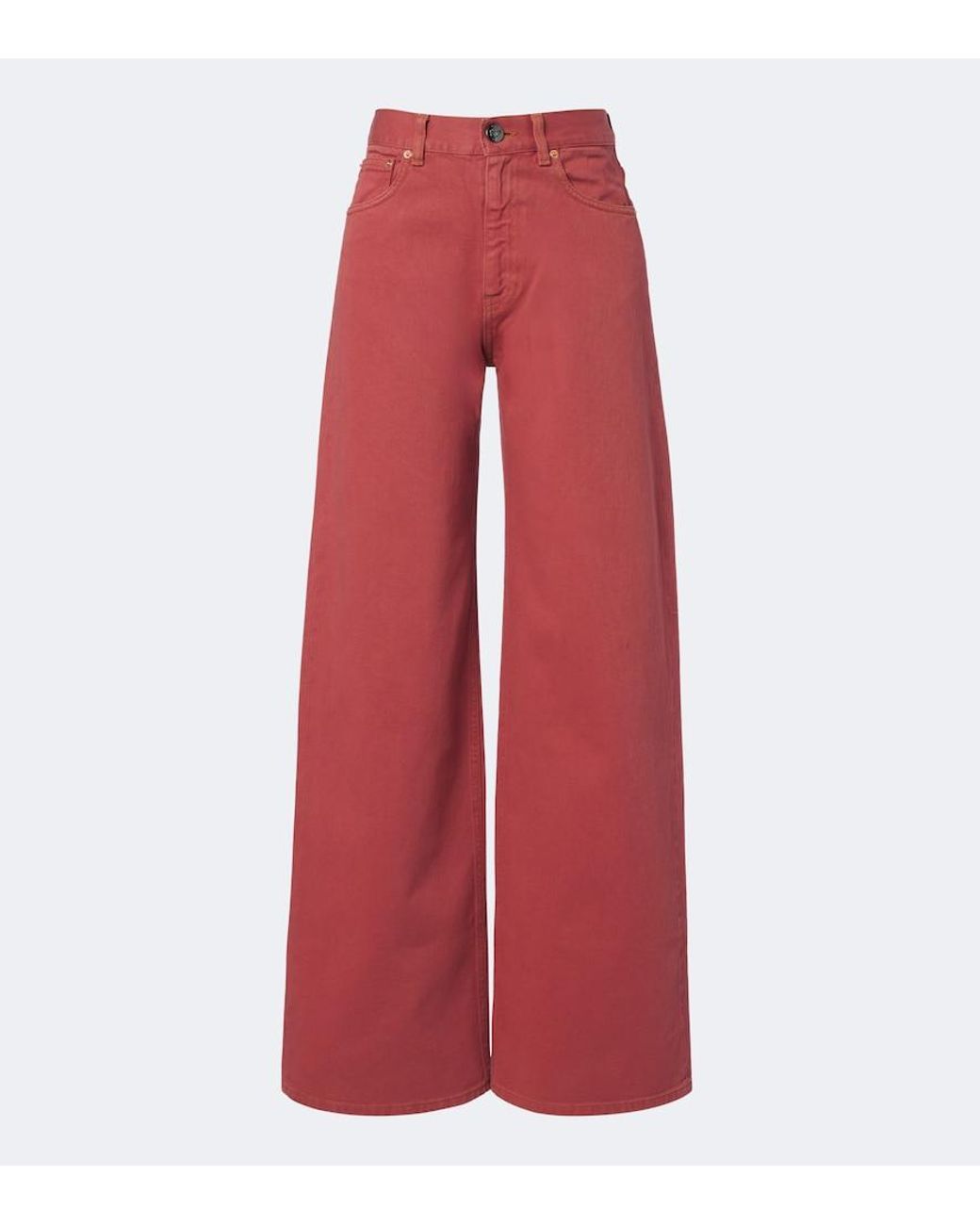 Blazé Milano Red Java Wide-Leg Jeans