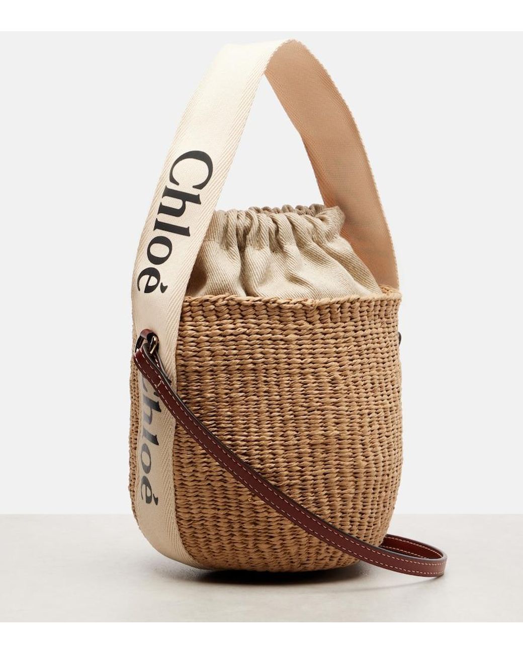Chloé Metallic Chloe X Mifuko Woody Small Basket Tote