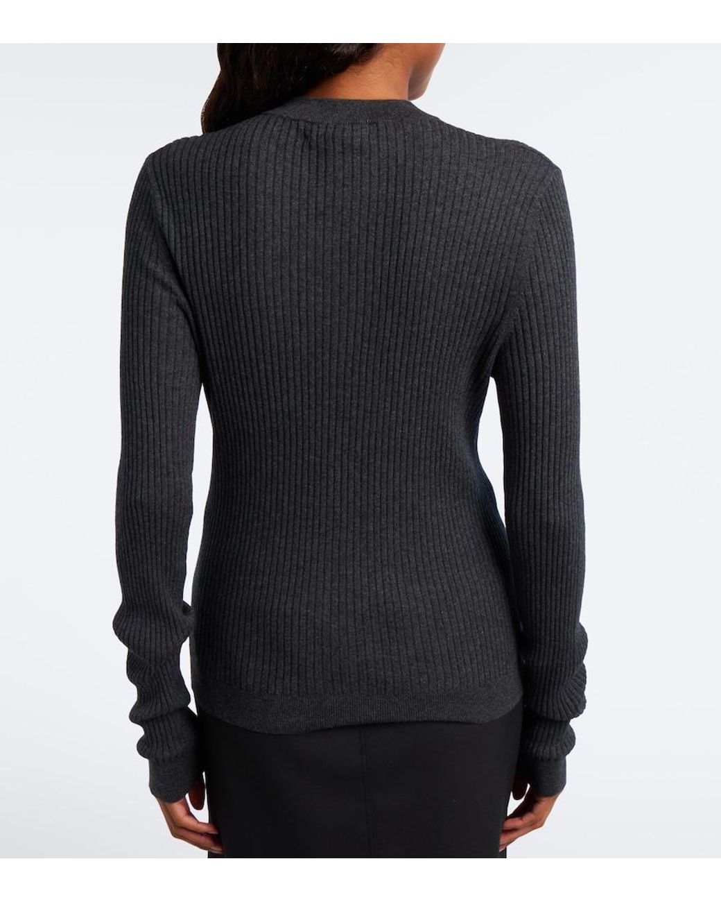 Lisa Yang Blue Marguerite Cotton And Cashmere Sweater