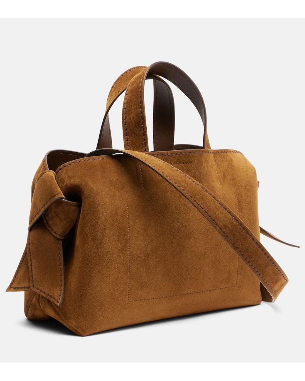 Acne Brown Musubi Suede Tote Bag