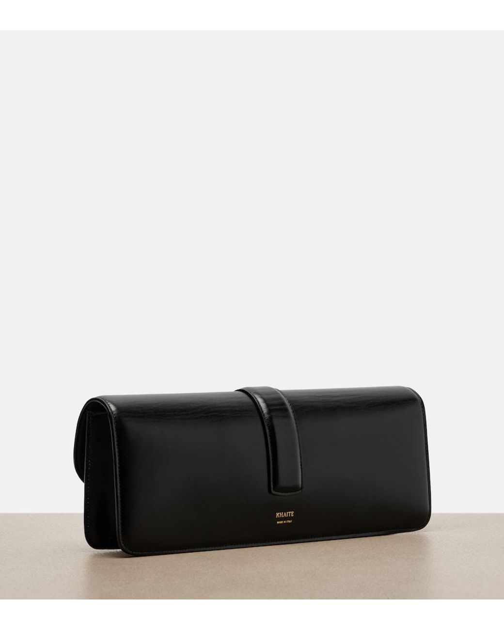 Khaite Black Blake Leather Clutch
