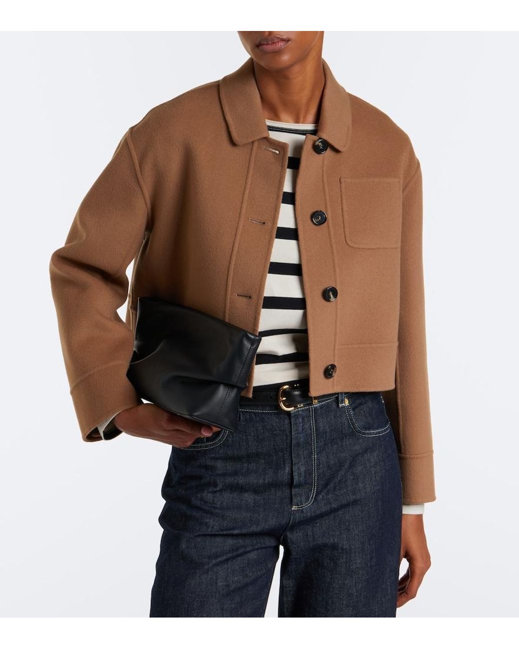 Max Mara Brown Virgin Wool Jacket
