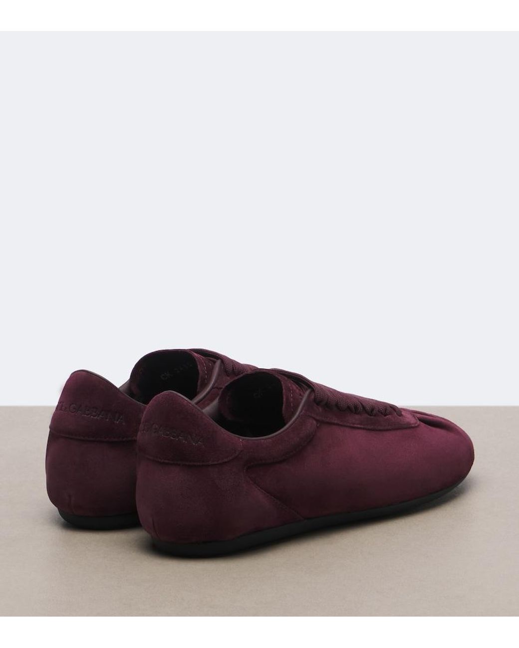 Dolce & Gabbana Purple Dg Suede Sneakers