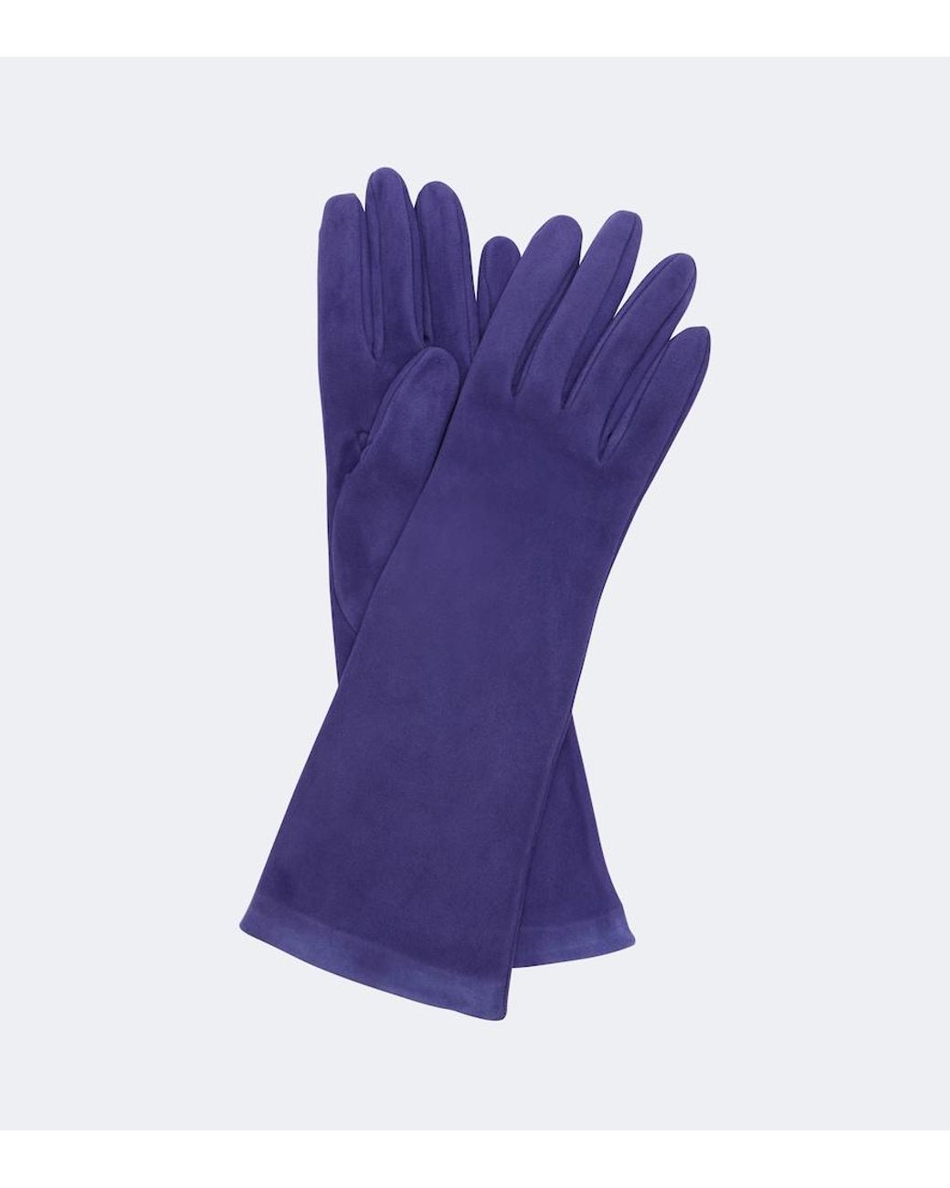 Khaite Purple Remo Suede Gloves