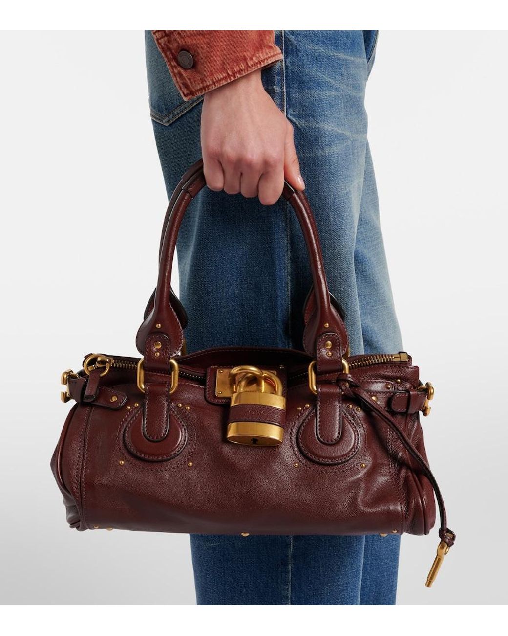 Chloé Brown Paddington Leather Shoulder Bag