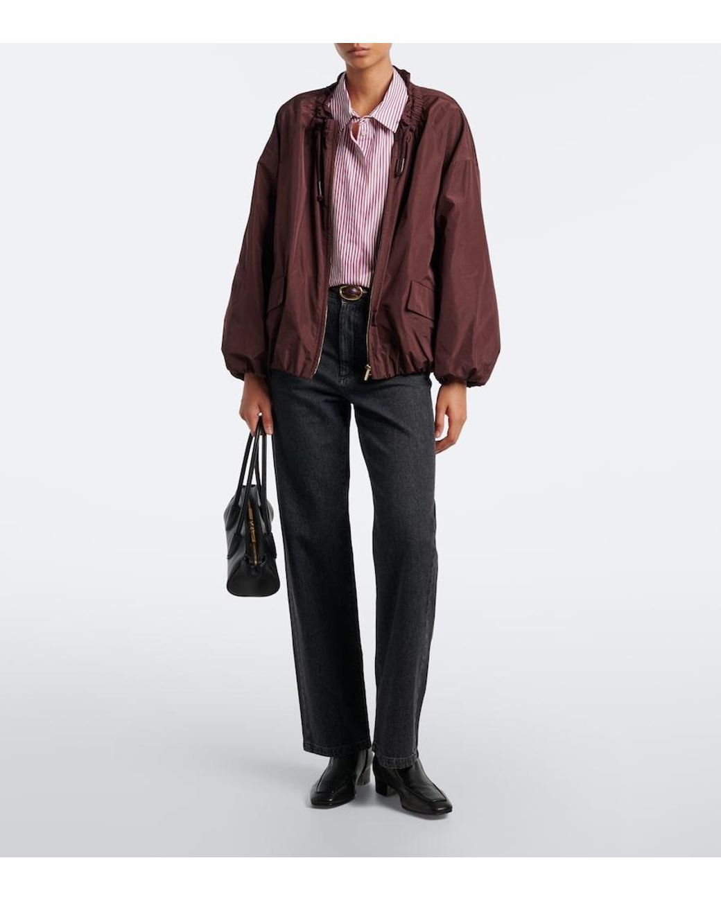 Max Mara Blue High-Rise Straight Jeans