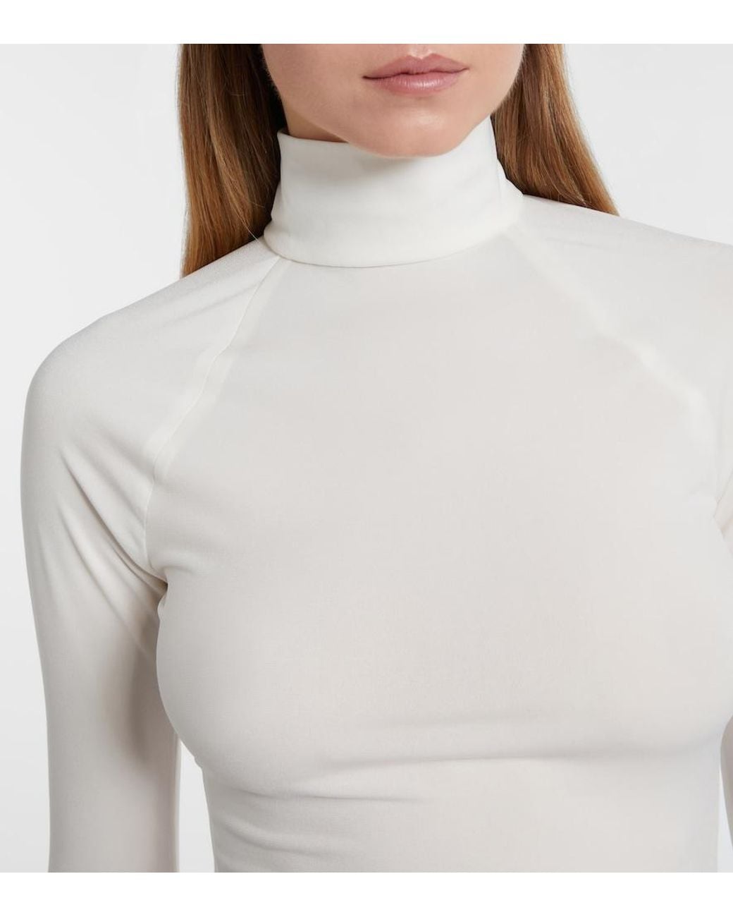 Coperni White Belted Draped Gown
