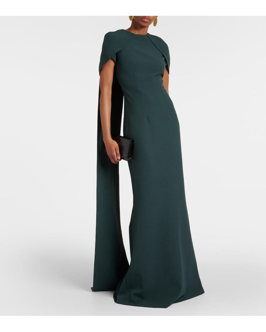 Safiyaa Green Cape-Robe