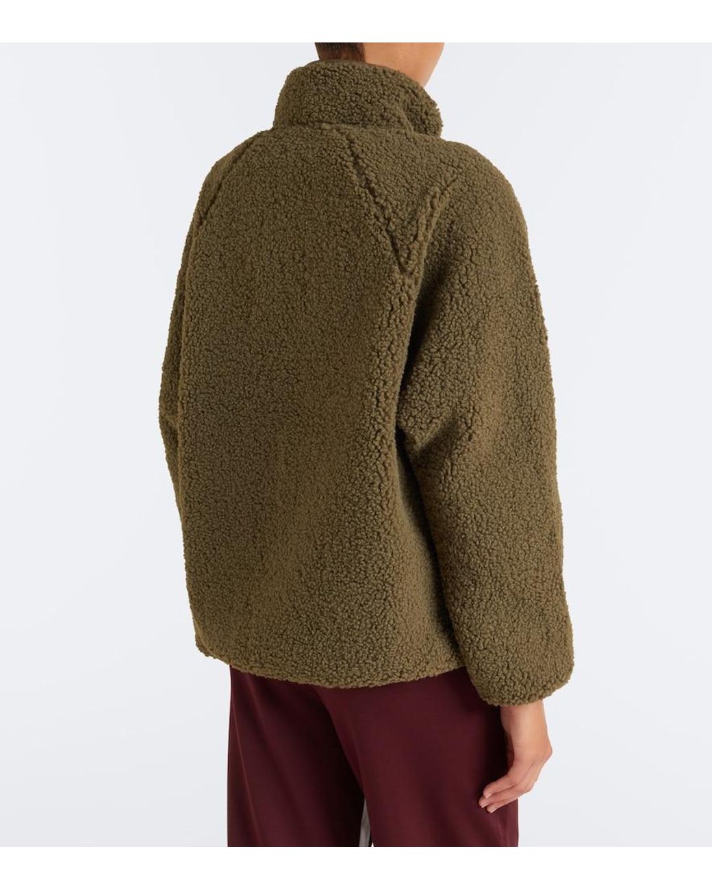 The Upside Green Harlow Teddy Sweatshirt