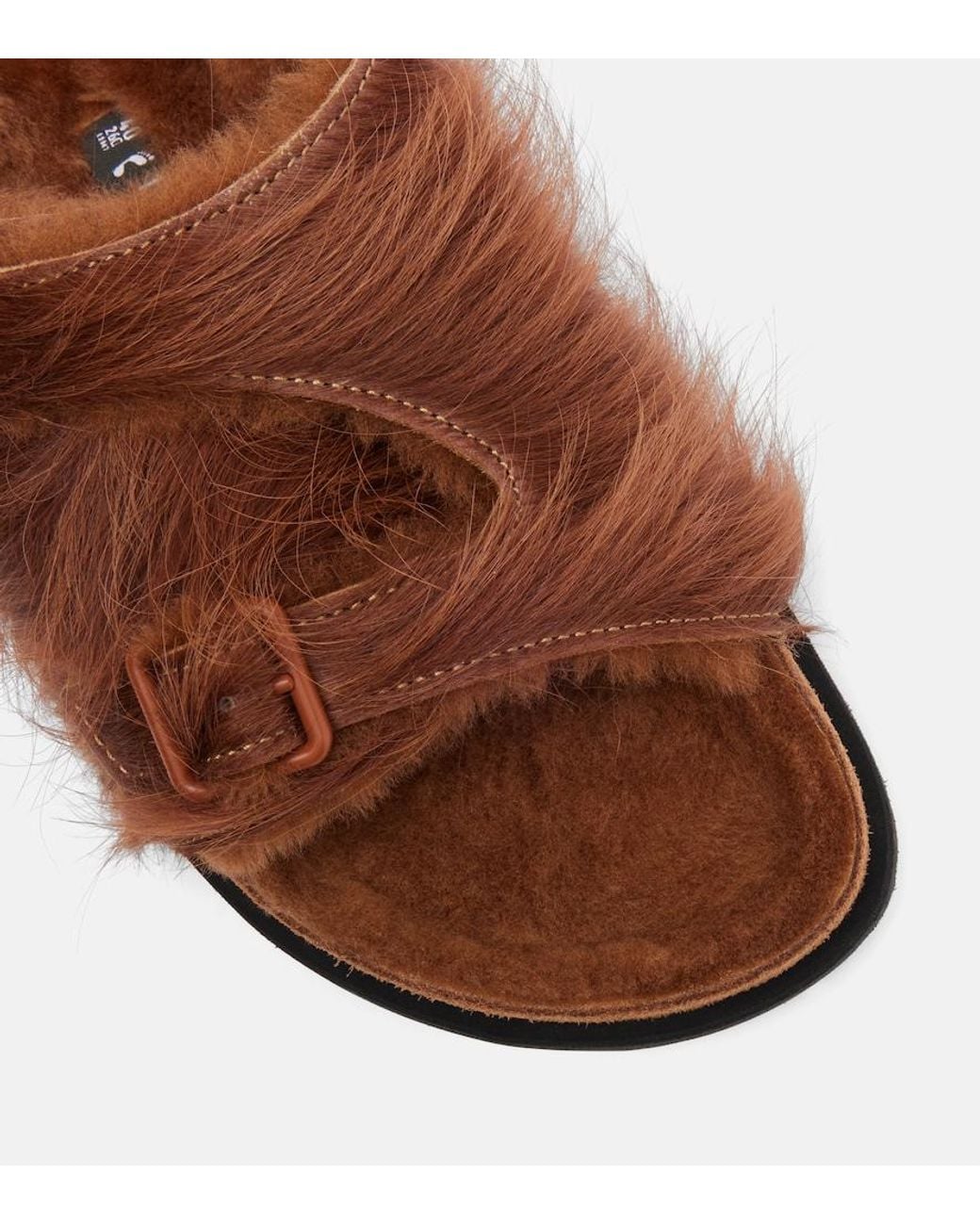 Birkenstock Brown Zurich Shearling Slides