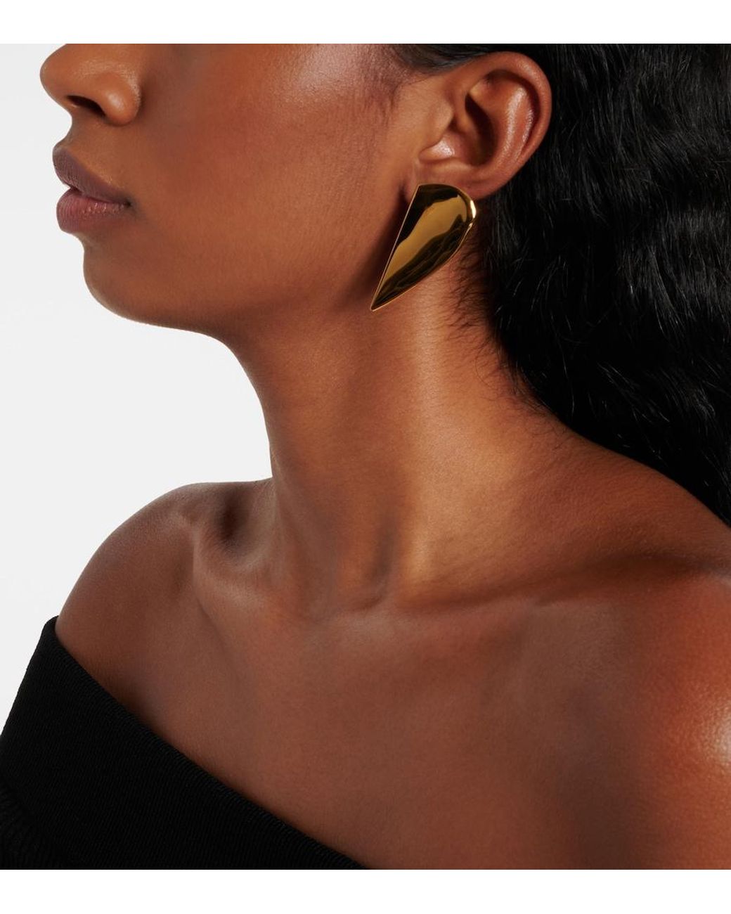 Alaïa White Demi-Cour Earrings