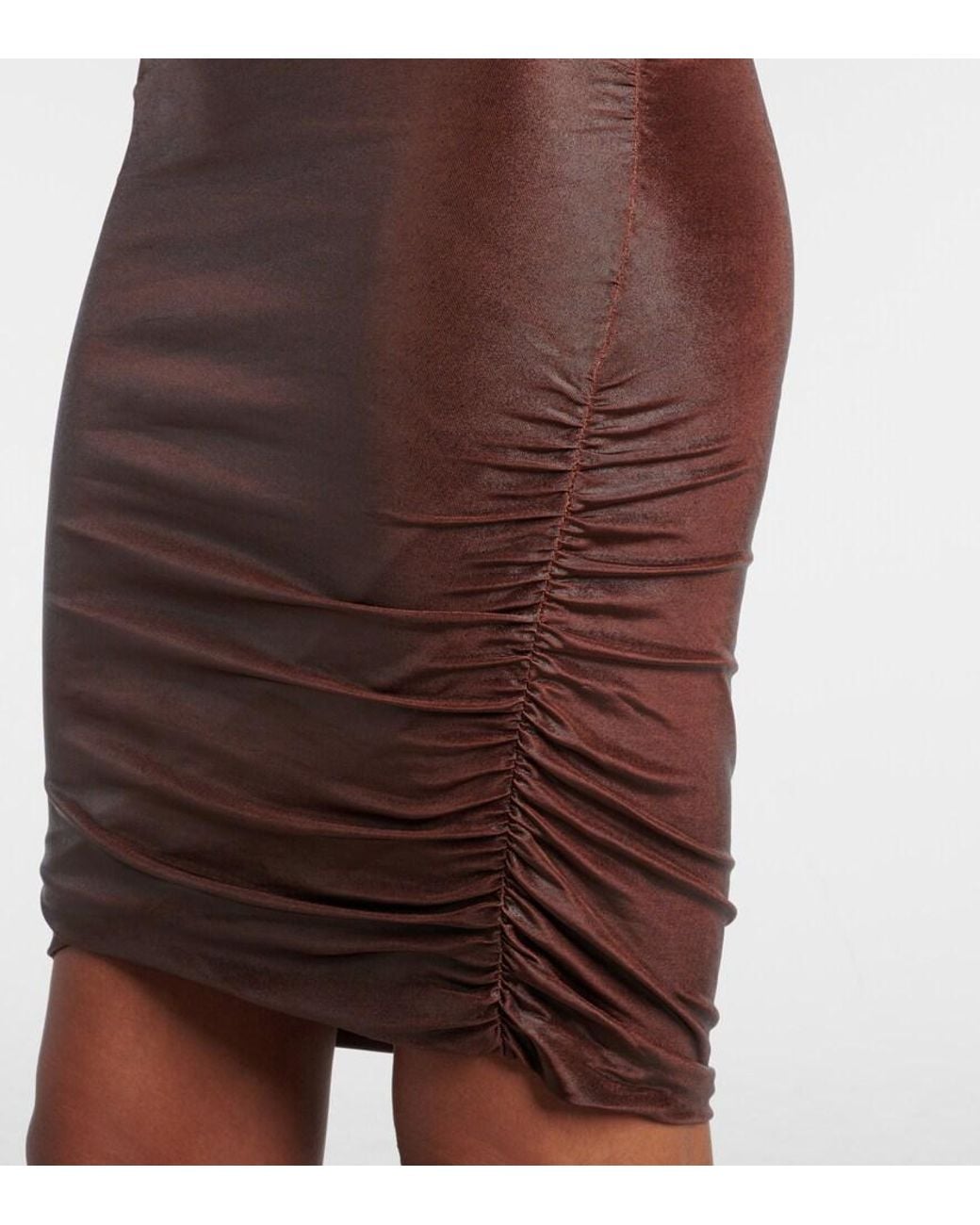 Rick Owens Brown Lilies Lola Minidress