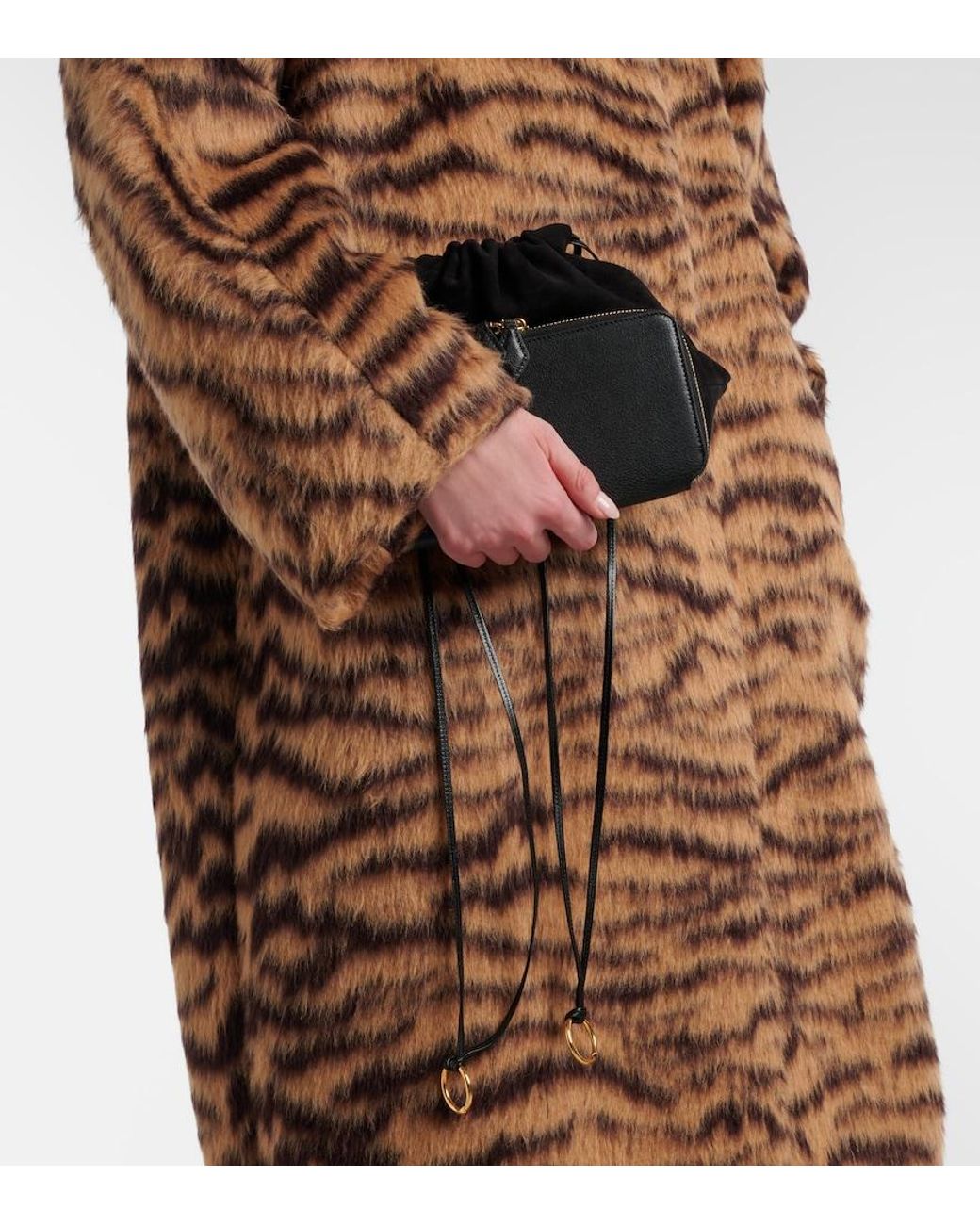 Alaïa Black Le Pochon Suede Bucket Bag