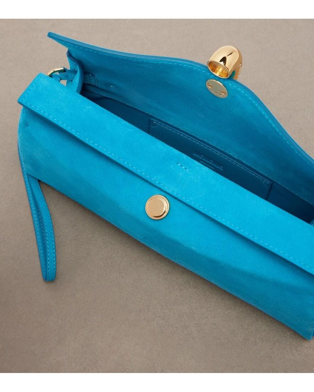 Jacquemus Blue Valerie Suede Clutch