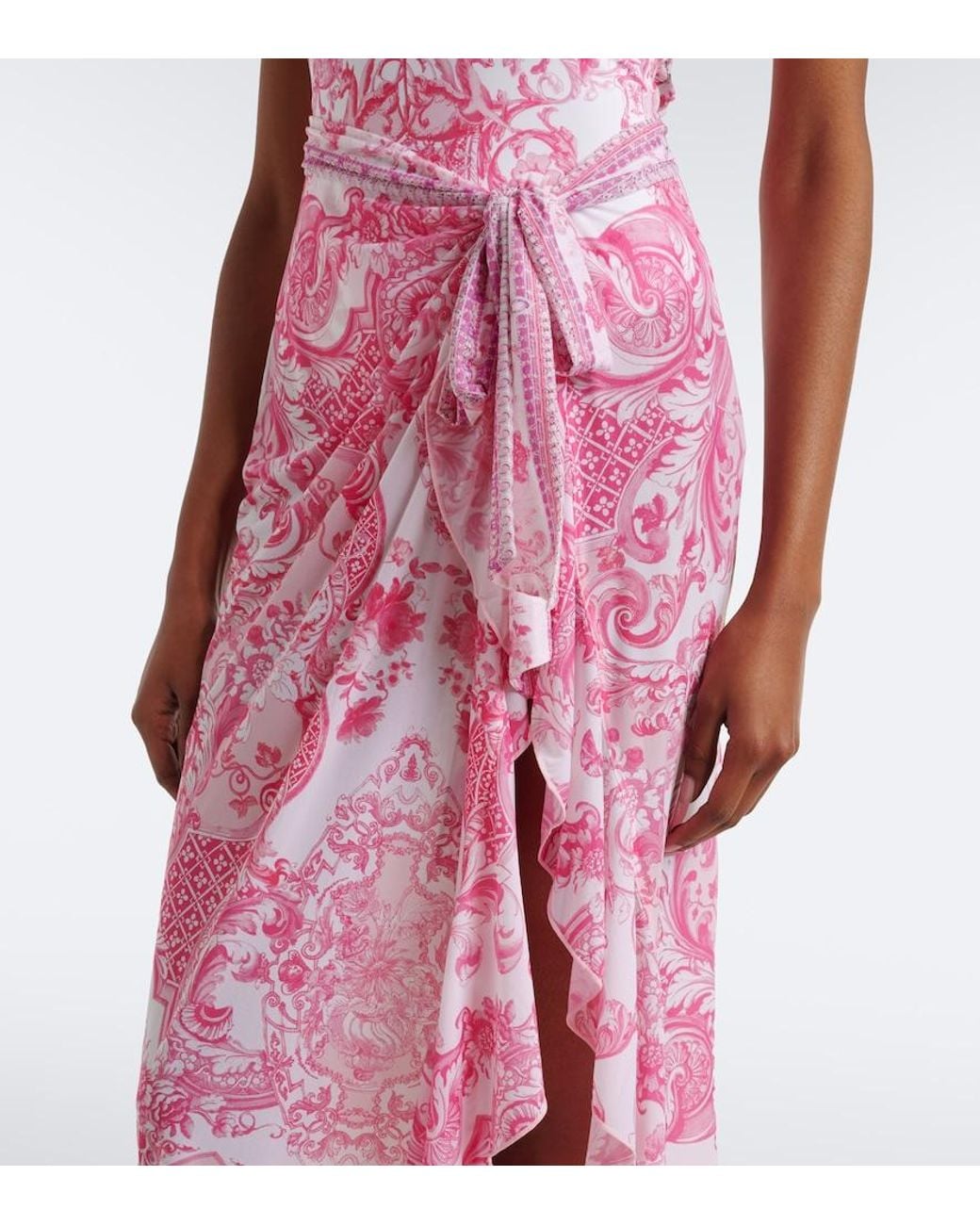Camilla Pink Printed Beach Cover-Up