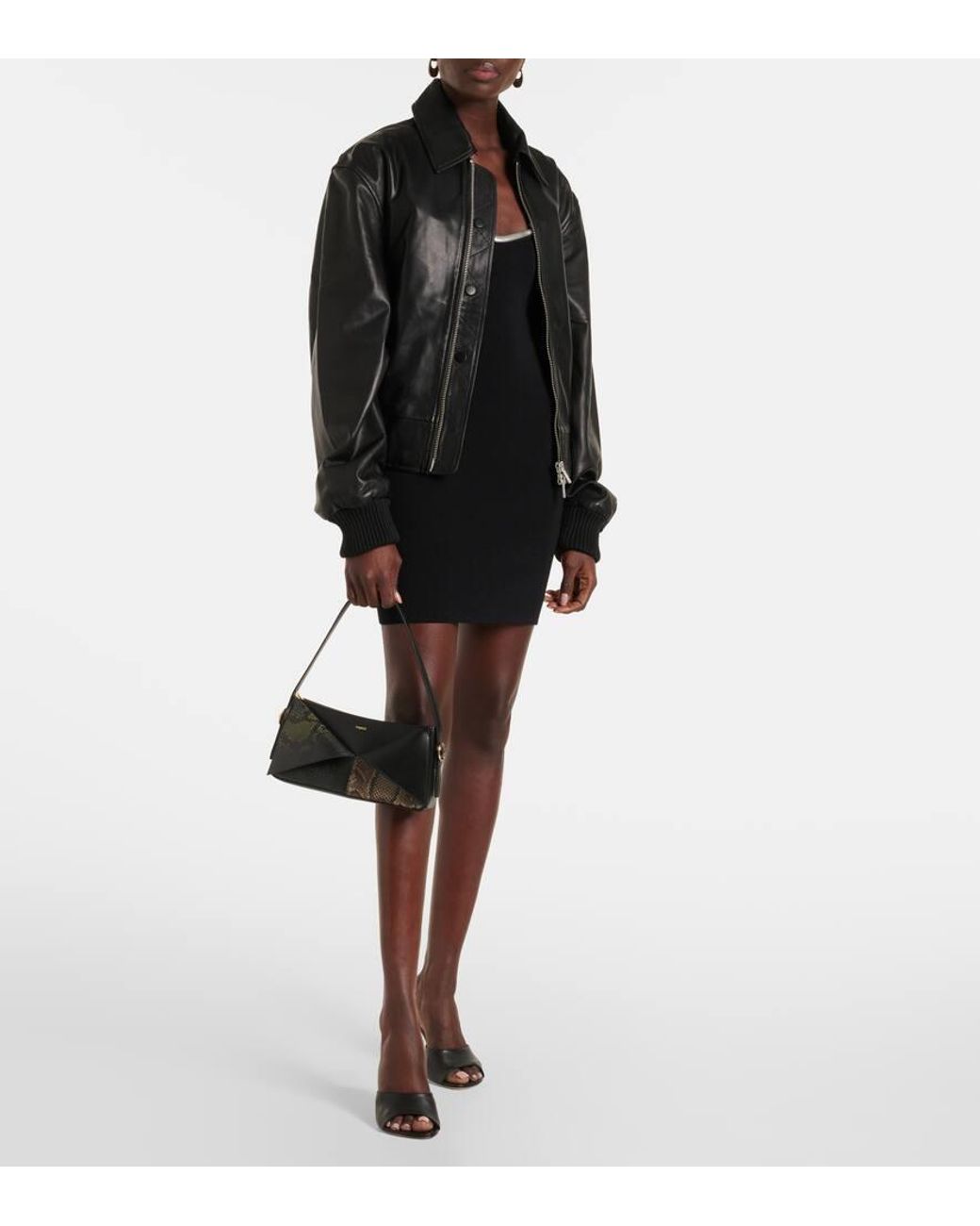 ベルト Coperni Belt - Coperni - Leather - Black Coperni Croco Logo Skinny Belt in Black
