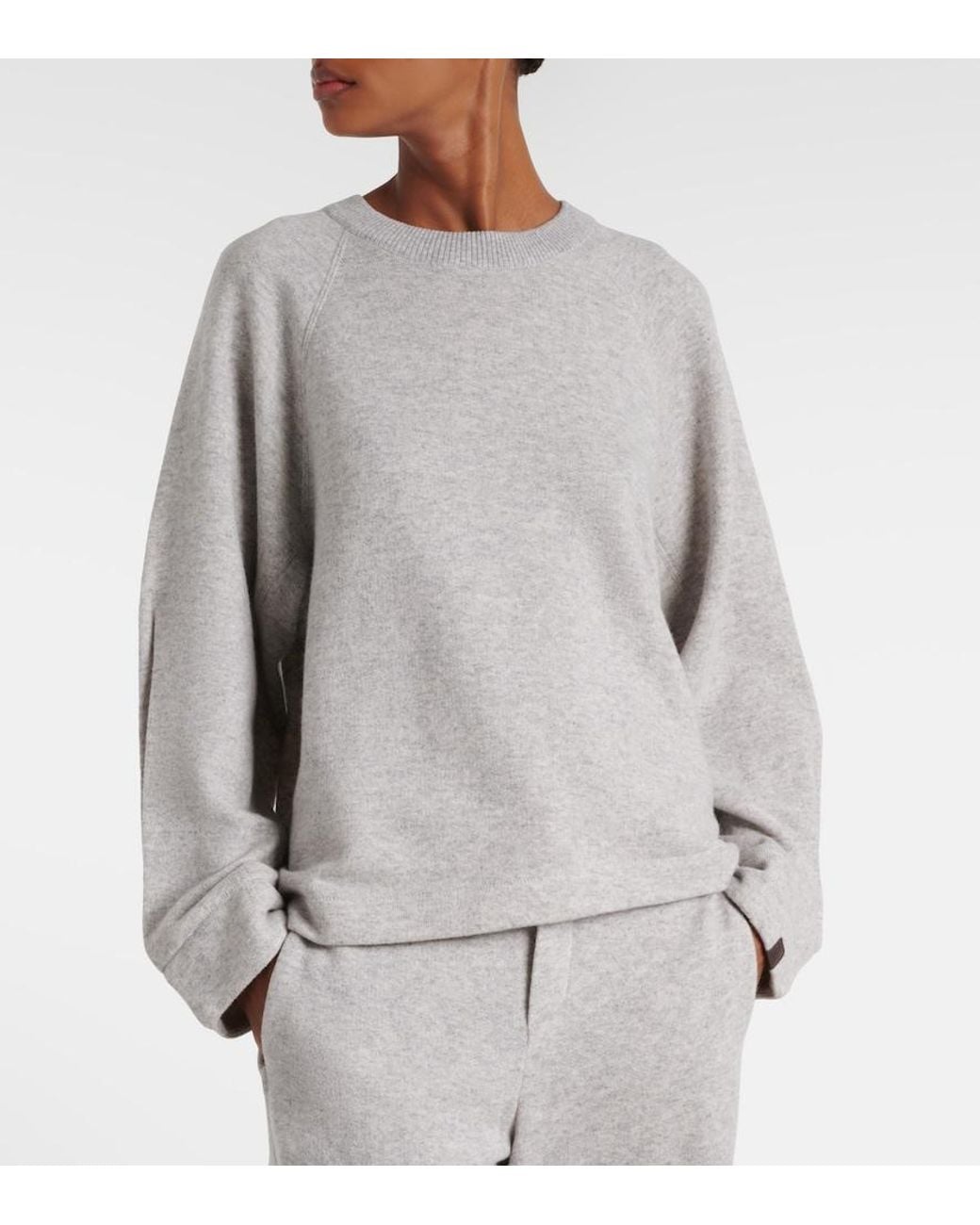 Max Mara Gray Aere Cashmere And Wool Sweater