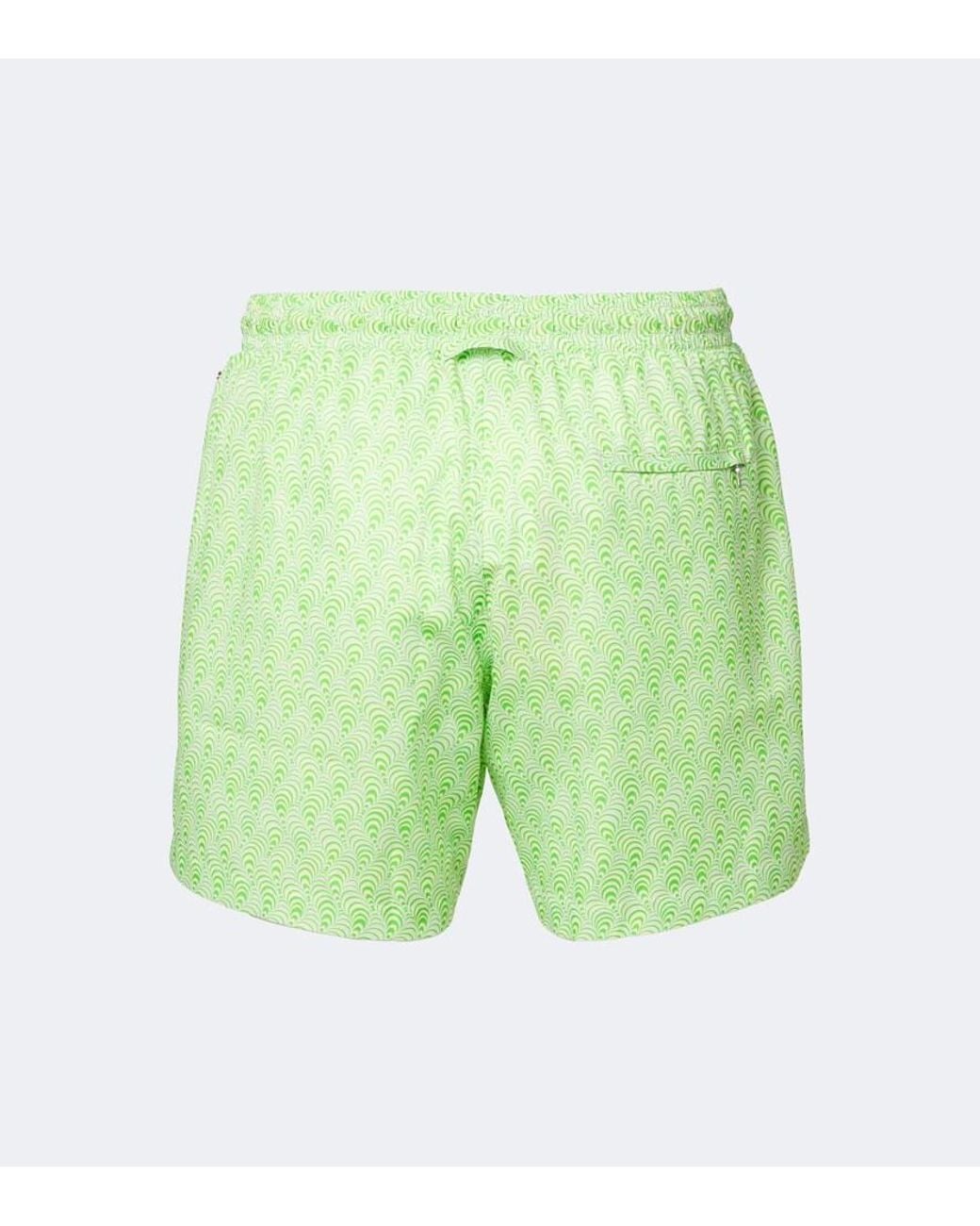 Orlebar Brown Green Boxer Iii Printed Swim Trunks for men
