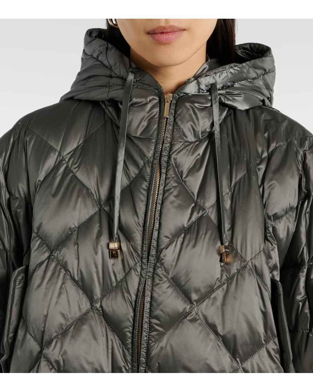ダウンジャケット・コート MAX MARA THE CUBE | TREMAN CAPE JACKET (089) DARK GREIGE Max Mara The Cube Treman Quilted Down Cape in Gray | Lyst